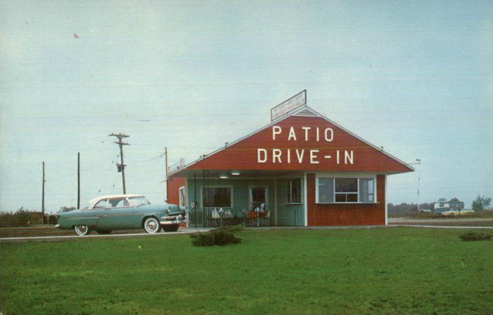 Patio Drive-In - Old Post Card